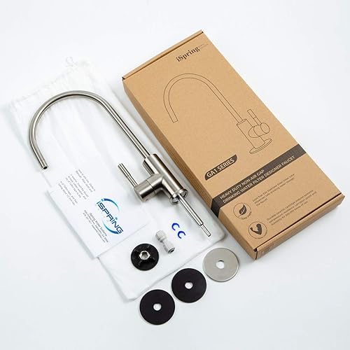 Miniatura 7 de iSpring GA1-AW llave de diseñador para filtro de agua, de gran capacidad, en bronce sólido, 14 onzas, 6.5 pulgadas x 11 pulgadas, estilo europeo de