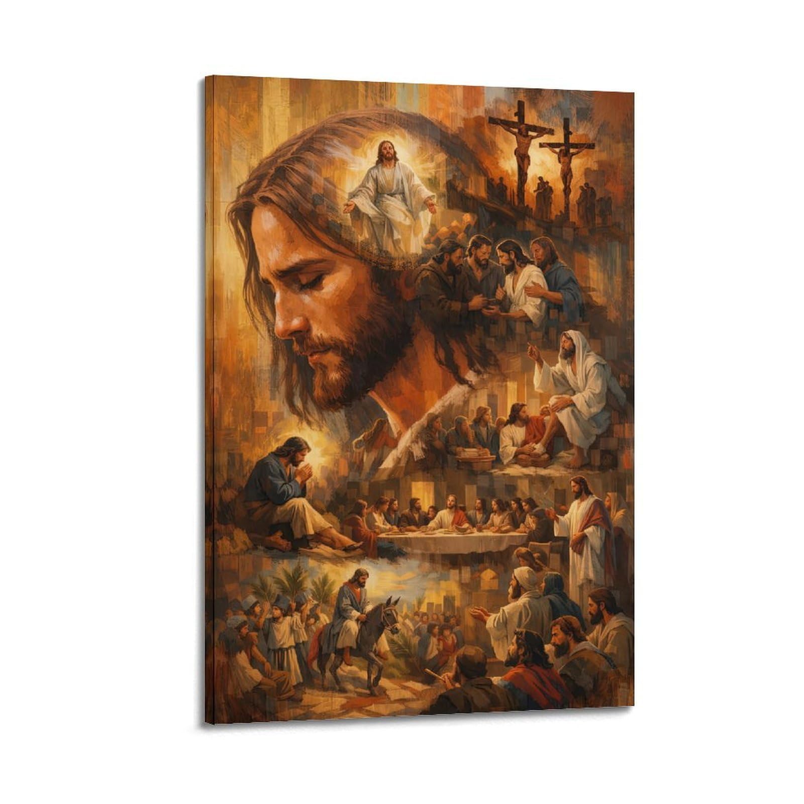 ESTE Religion Christianity The Life of Christ Illustration Art Poster Decorative Painting Canvas Modern Art Picture 08x12inch(20x30cm)