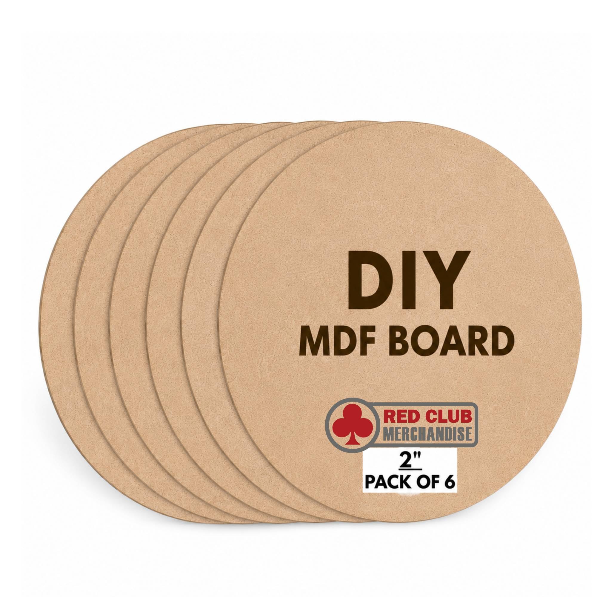 DIY Round MDF Board for Art & Craft | Plain Wooden MDF Circle Cutout for Painting, Mandala, Lippan Art, Resin, Decoupage & DIY Projects | Smooth Laser Cut | 8 Inches | Set of 6-picture-12