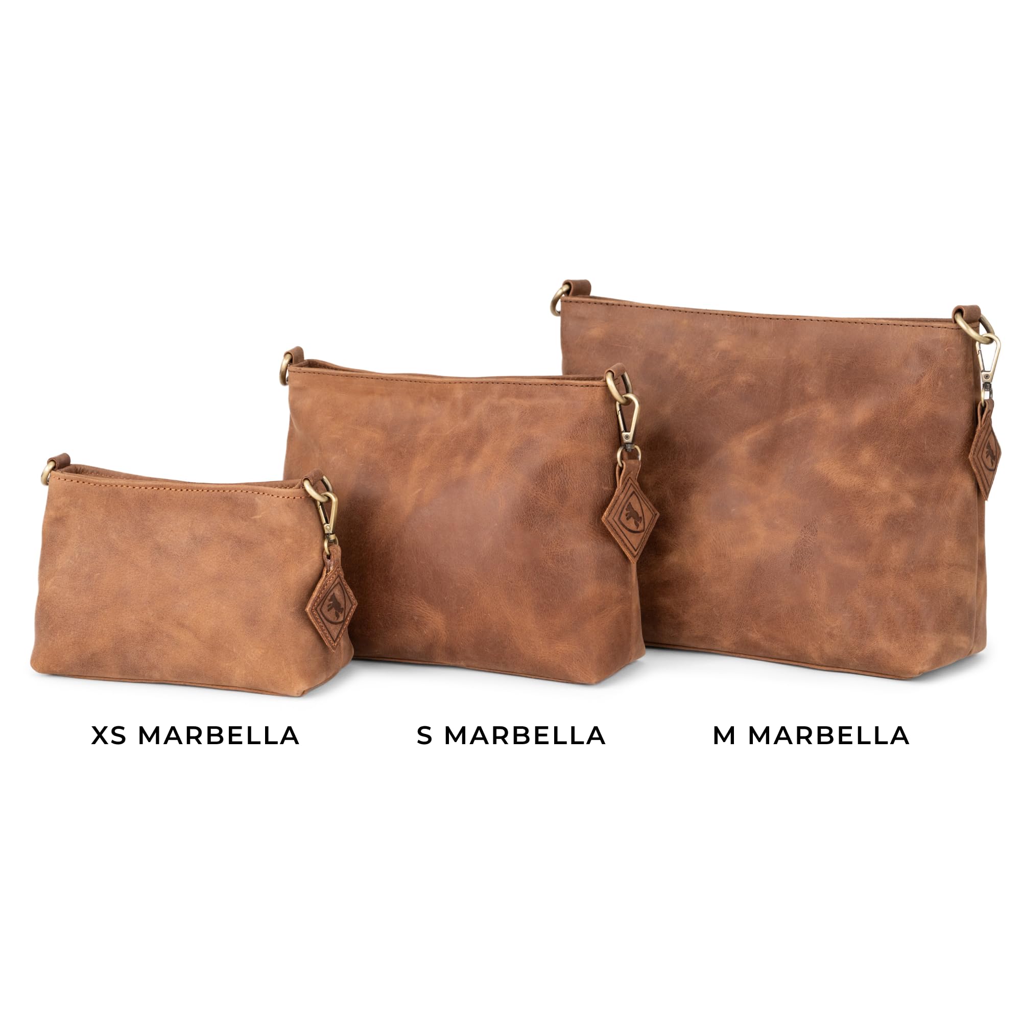 Berliner Bags Bolso bandolera vintage Marbella XS, pequeño bolso bandolera de piel, bolso de mano para mujer