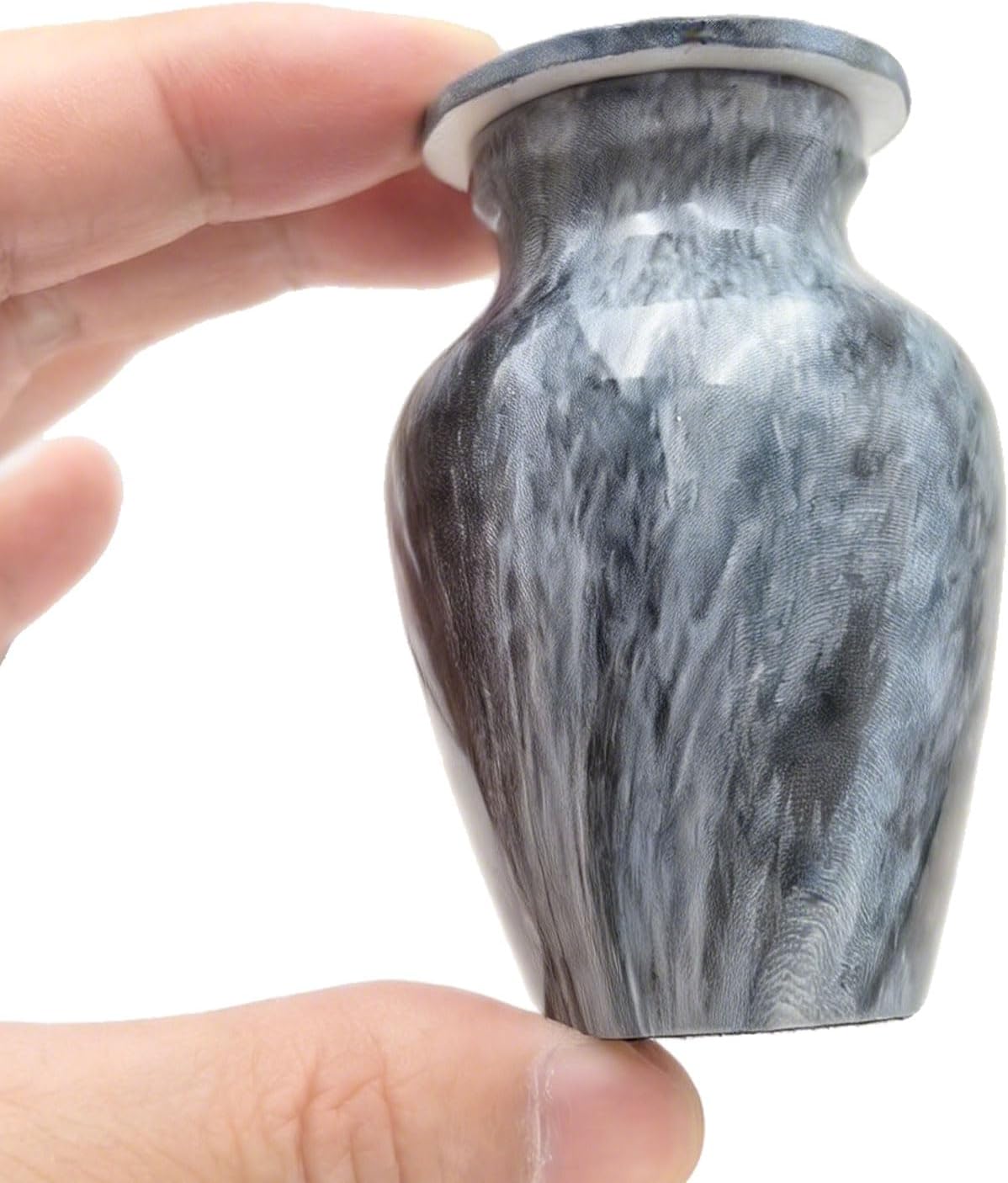 Marble Finish Cremation Urns for Human Ashes-Small Memorial Token Urn– A Perfect Tribute & Gift for Familie