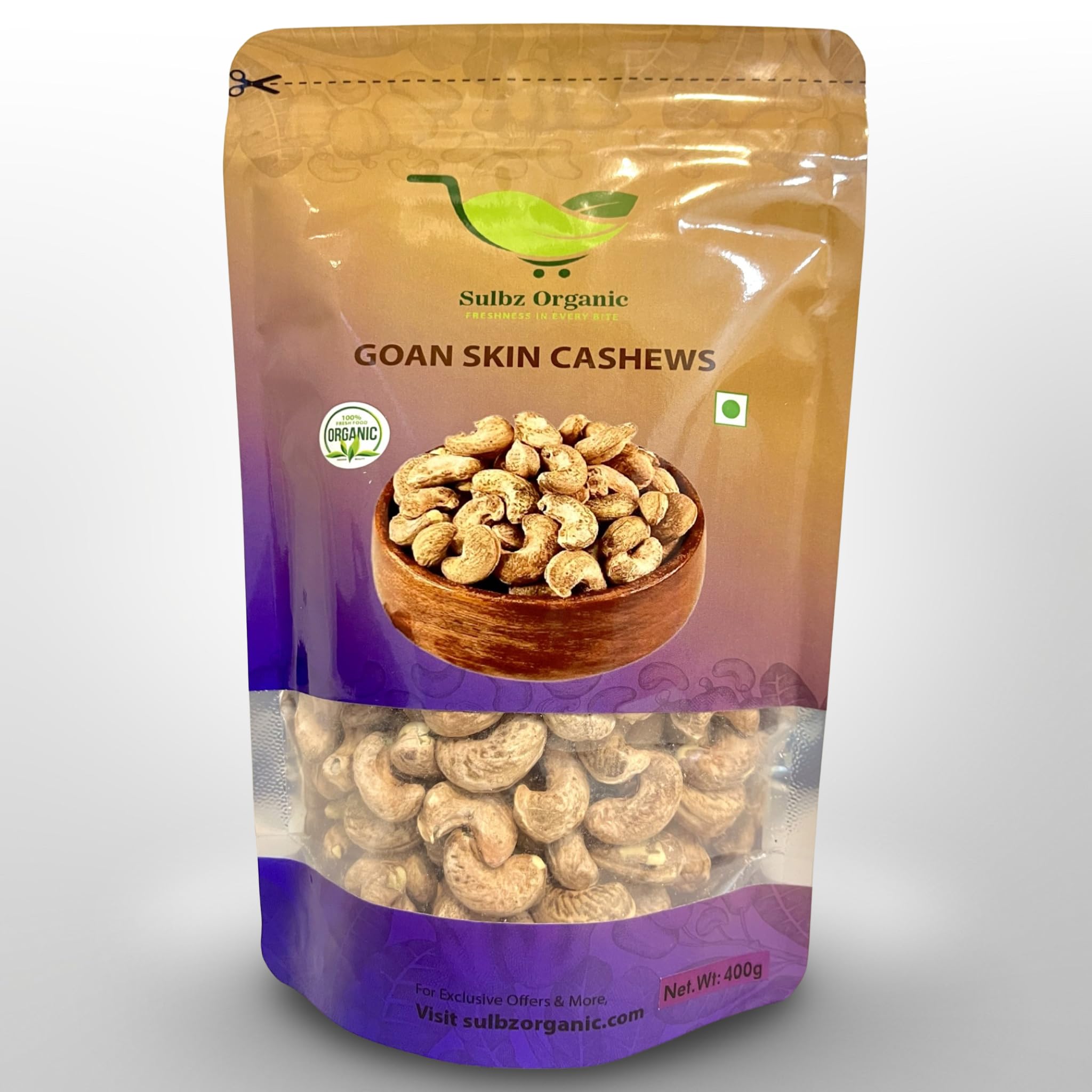 Sulbz Organic Pure Cashews Whole|Raw Kaju|Goan Cashews|Rich In Protein,Magnesium,And Phosphorus|Premium Nuts And Dry Fruits Pack Of 400 Gms (B0D2Y1SX5G) Amazon Price History, Amazon Price Tracker
