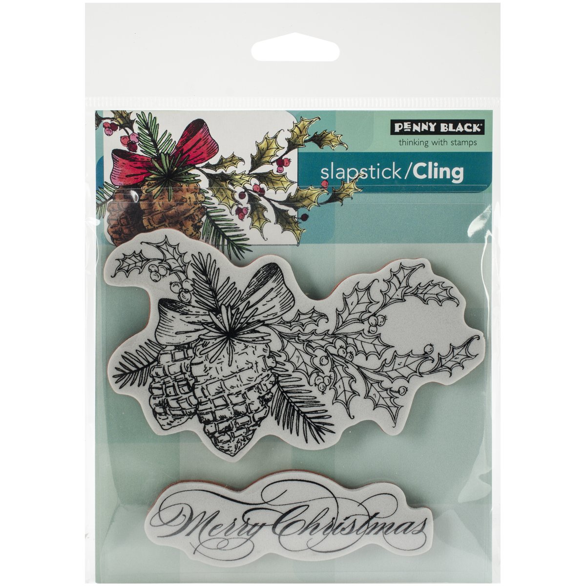 Penny Black Transparent Cling Rubber Stamp 5-Inch X 7.5-Inch Sheet-Winter Pine
