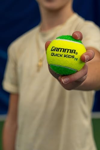 Miniatura 3 de GAMMA Quick Kids - Pelotas de tenis de entrenamiento de 36, 60 y 78 para niños y principiantes, núcleo de baja compresión que reduce la velocidad