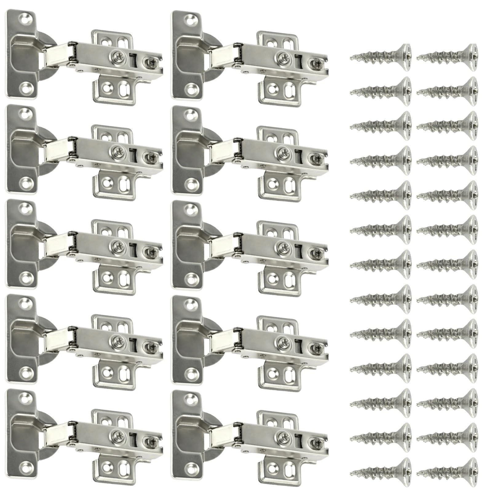 10/20PCS Hinges Cold Rolled Steel Cabinet Door Hinge(10 Pcs)