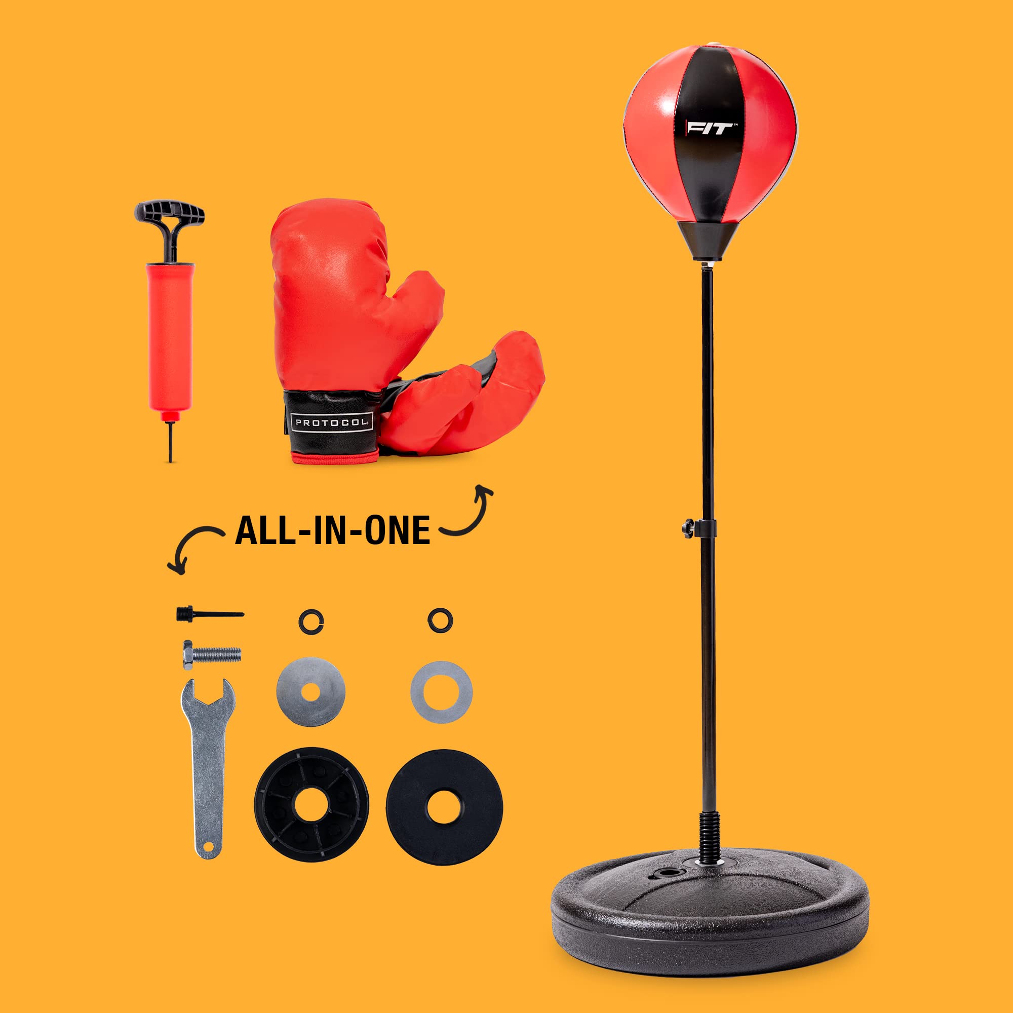 Protocol Punching Bag with Stand for Adults & Kids Punching Bag