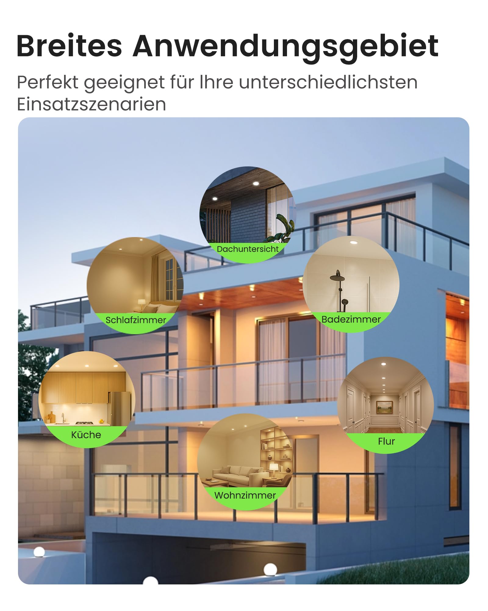 ALUSSO LED Einbaustrahler Dimmbar 15W 230V Slim Flach Deckenleuchte, 1200 Lumen Warmweiß Neutralweiß Kaltweiß Einbauleuchten 32mm Einbautiefe, IP44 Deckenspots für Badezimmer, 6er Set