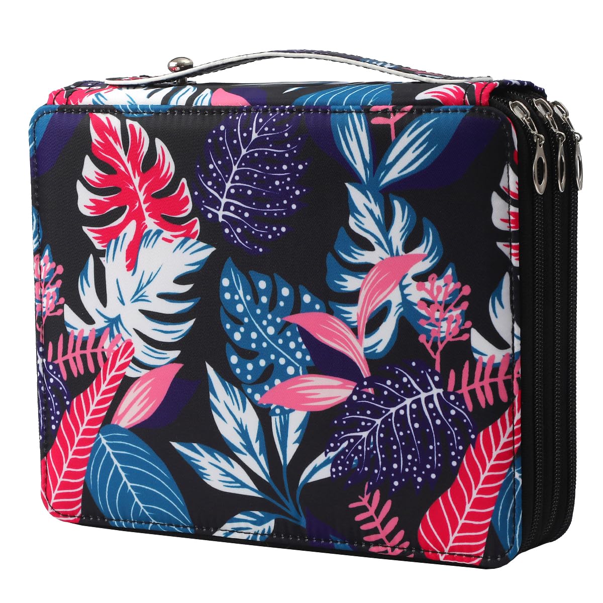 Lbxgap Colored Pencil Case - 120 Slots Pencil Holder with Zipper Closure Twill Fabric Large Capacity Pencil Case for Watercolor Pens or Markers, Pencil Case Organizer for Artist