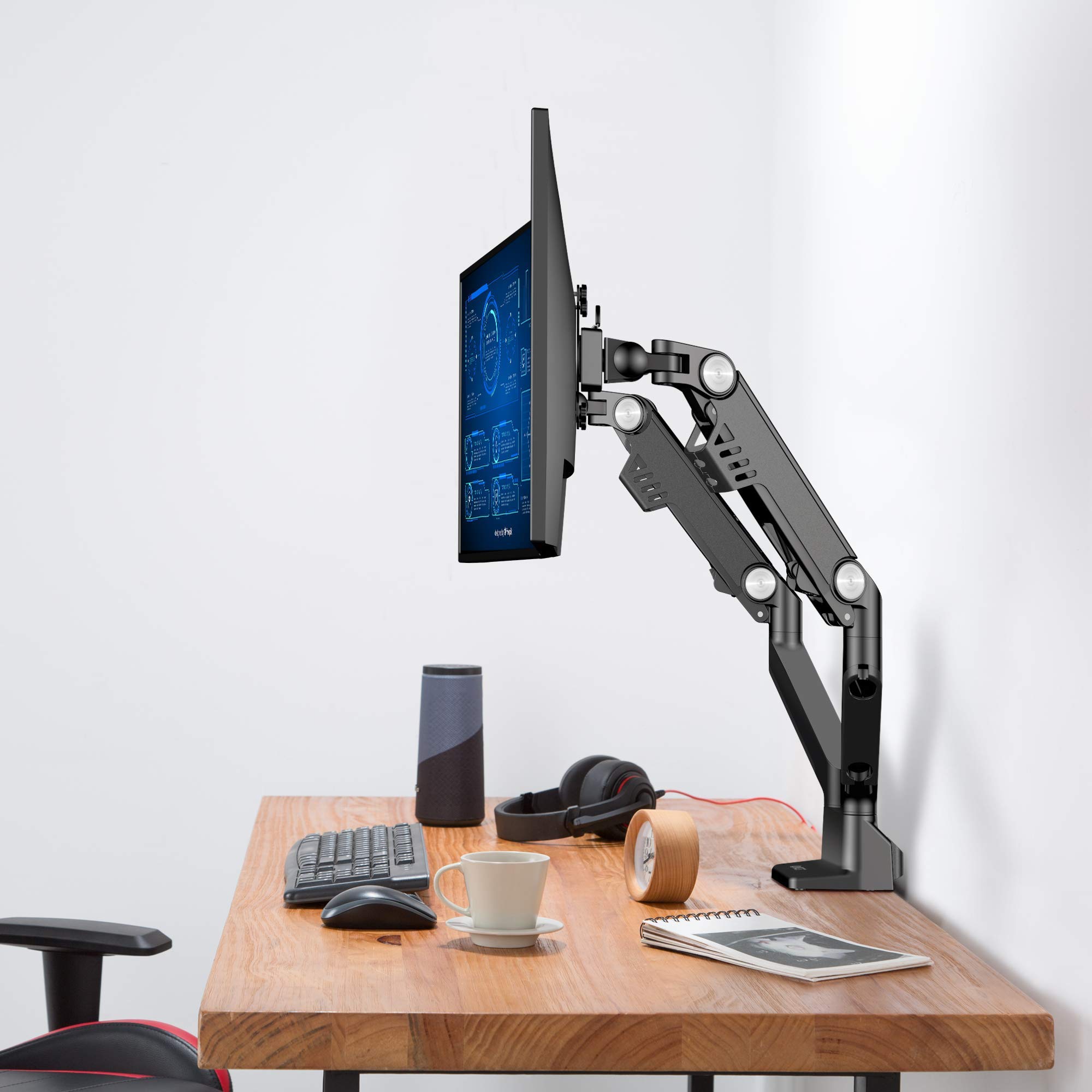 AVLT Dual 13"35" Monitor Arm Desk Mount fits Two Flat/Curved Monitor Full Motion Height Swivel