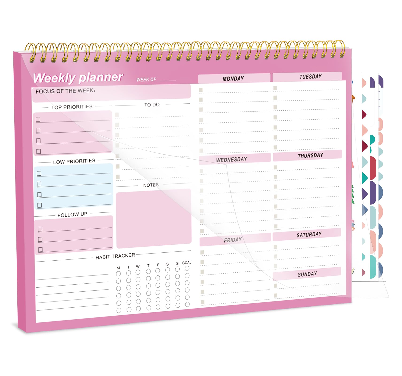 Weekly Desk Planner - To Do List Notepad -15 Weekly Desk Planner - To Do List Notepad -15