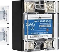 Vista 12 de Relé de estado sólido CG SSR-80DD Entrada de CC a CC 3-32VDC a salida 5-240VDC 80A Cubierta de plástico monofásico