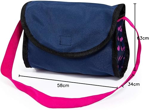 Miniatura 18 de Bayer: Juego de cochecito de bebé 4 en 1 de juguete - Muñecas de hasta 18 pulgadas (azul/púrpura) Fingir Vestir