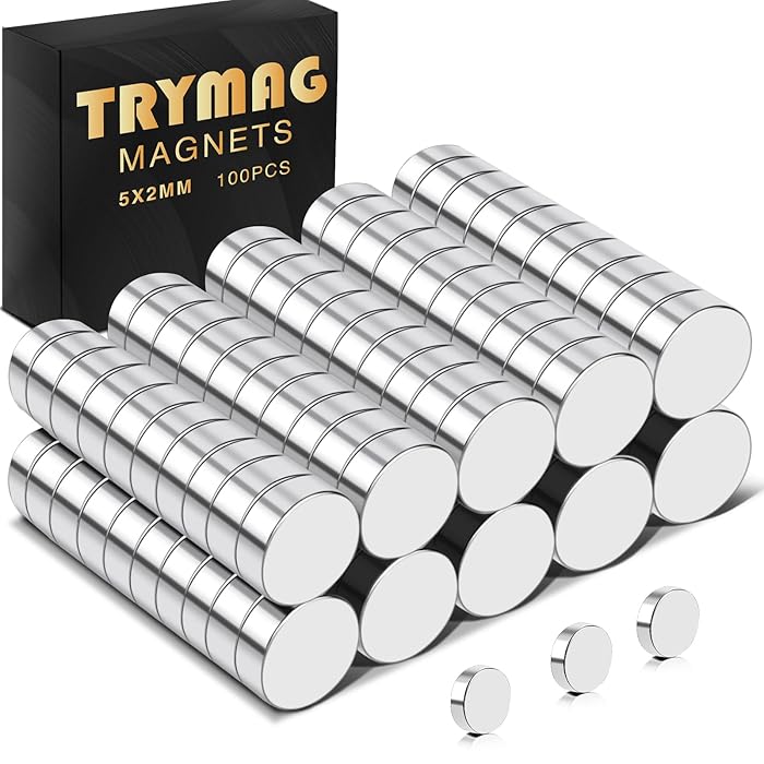 Buy TRYMAG 100Pcs Round Small Refrigerator MultiUse Tiny Mini