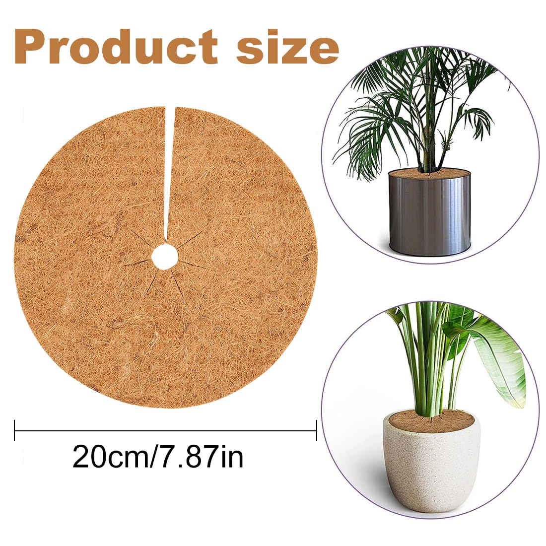 18 Pcs Paillis Anneau - Rond Non-Tissé Tissu Arbre Protecteur Tapis