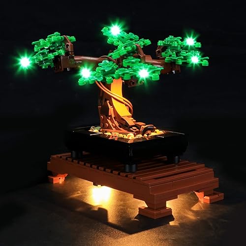 Miniatura 2 de Kit de luces LED para Lego 10281, juego de árbol bonsái, kit de iluminación de luces decorativas compatible con Lego 10281 (solo luces, sin modelos