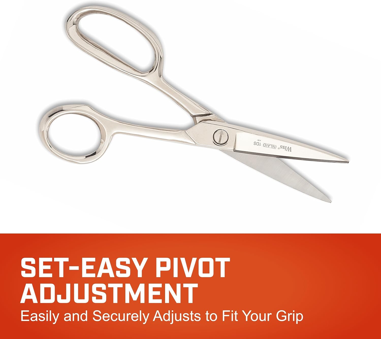 Crescent Wiss 8-1/2" Industrial Inlaid Shears - Professional Poultry Cutting Scissors - Heavy Duty Hand Tool - 1DSN