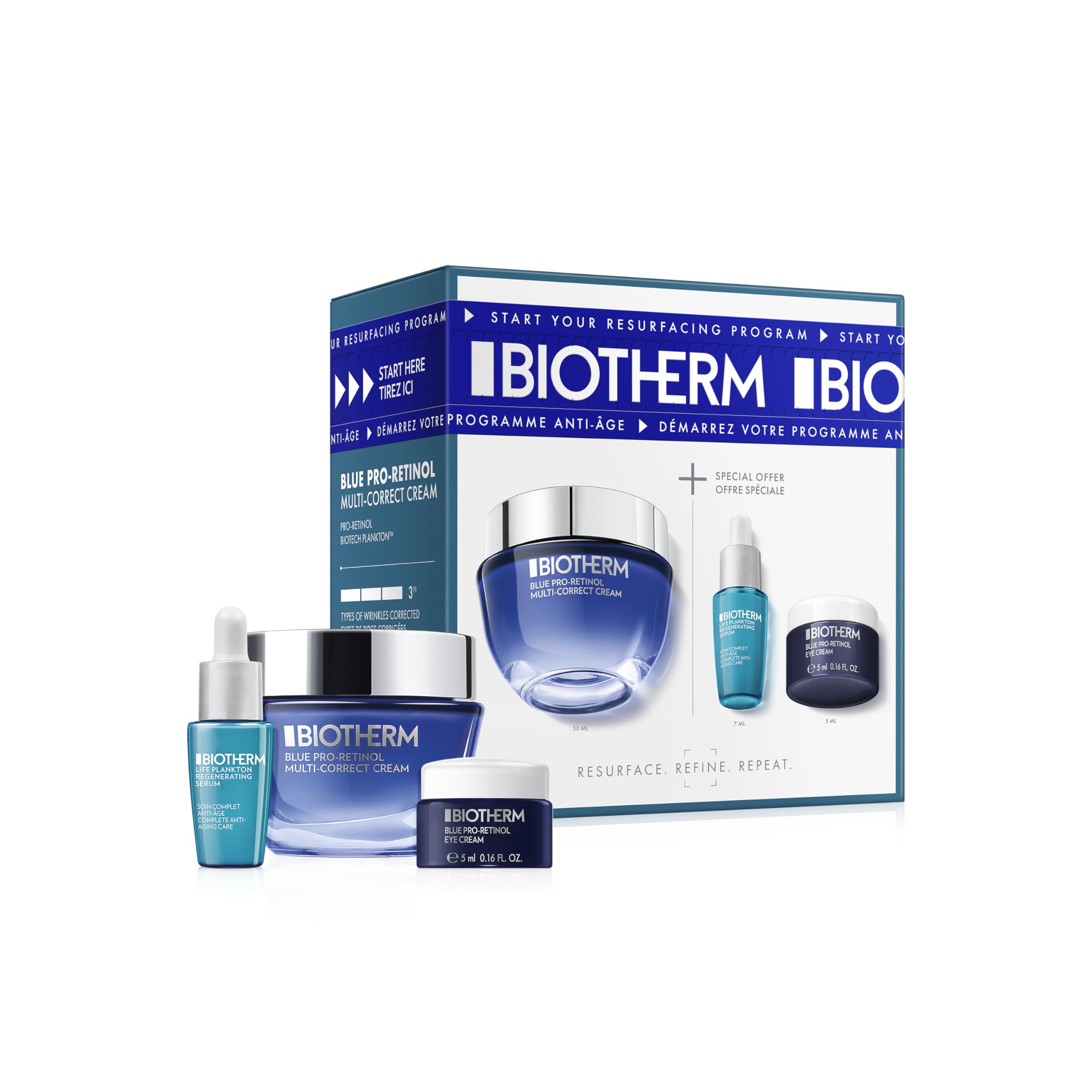 BIOTHERM Blue Pro-Retinol Anti-Aging-Gesichtscreme – angereichert mit Retinol – Anti-Falten und glättend – für alle Hauttypen