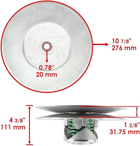 Miniatura 2 de Replacement Part OEM for Transaxle Driven Sheave Secondary Clutch fits for John Deere 6X4 Gas Diesel AM138486 Index-DDR965-GTF1-59809