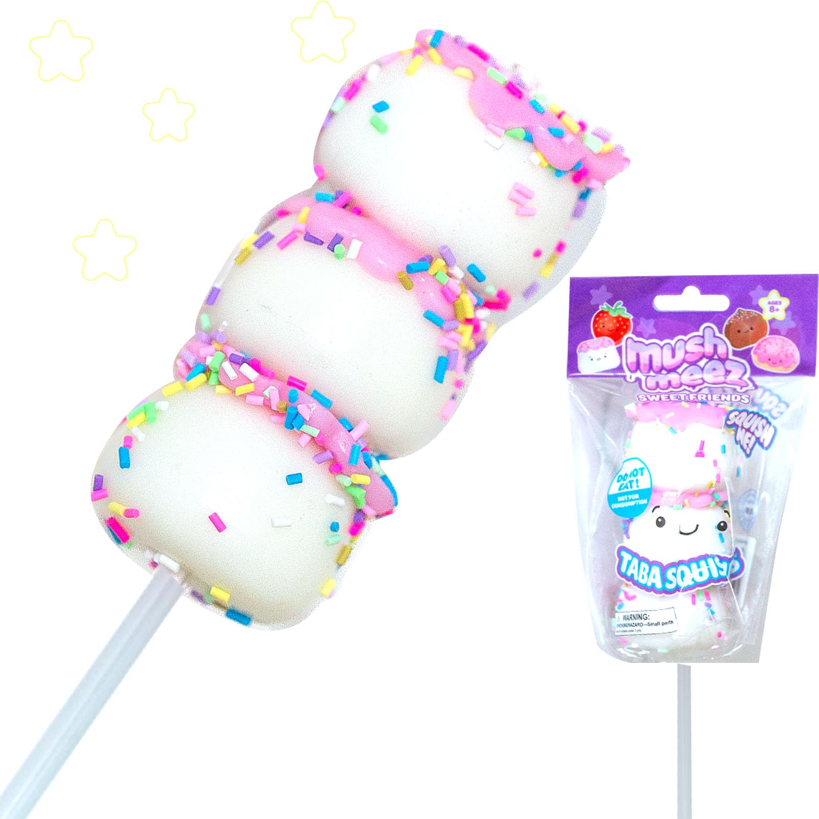 Amazon | MushMeez Taba Squishy Sweet Friends - スティックに3つの