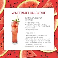 Vista 5 de Jarabe de sandía Monin, botella de 25.36 onzas líquidas por Monin