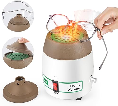 Huanyu Calentador de marco 167-323℉ Calentador de marco de gafas Temperatura ajustable Menos de 64dB Ajuste enmarcado de aire caliente para