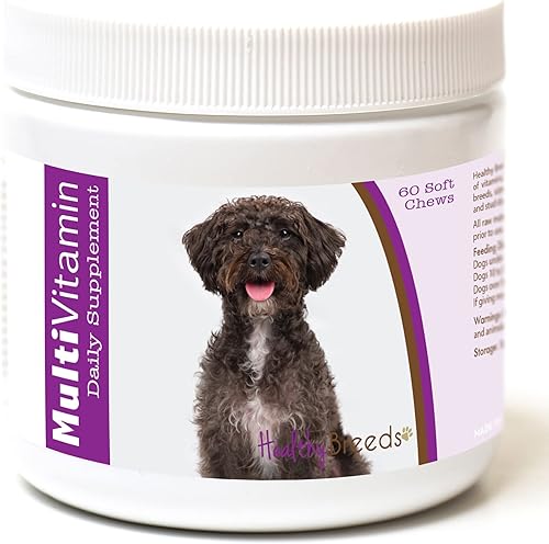 Miniatura 161 de Healthy Breeds Multivitamínico siberiano Husky para perros, suplemento diario recomendado por veterinarios, sabor a tocino, 60 masticables suaves