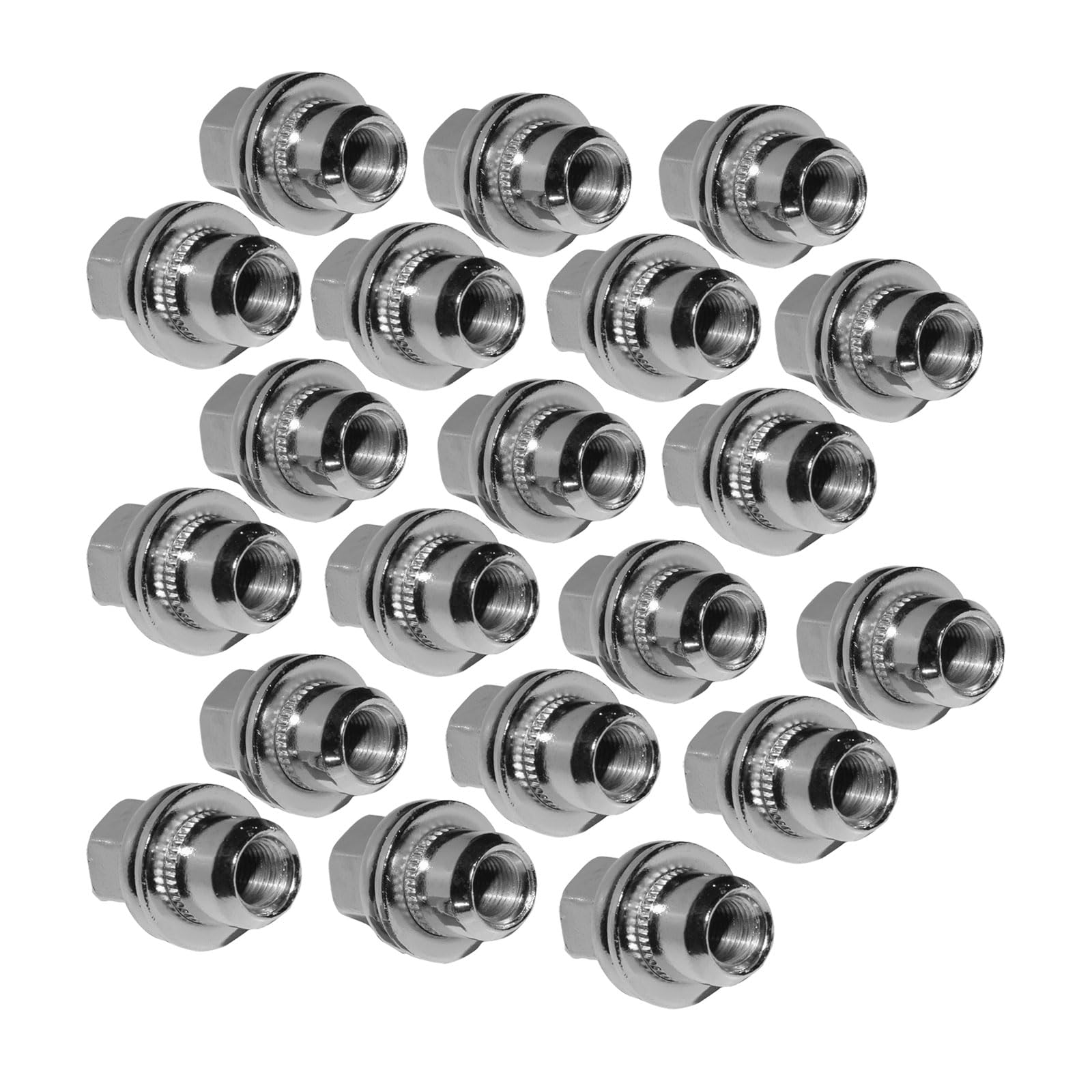 Set 20 Dadi Ruota In Lega Di Acciaio Per Land Rover Sport Discovery LR3 LR4 L322 2006-2012 – Sostituti LR068126 RRD500290