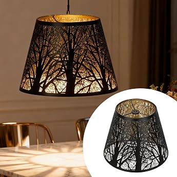 14 x 10 x 15 cm Lampshade E27 Small Size Metal Lampshade Floor Lampshade Black Lampshades for Table Lamp and Floor Lamp for Bedroom Living Room Hotel Cafe