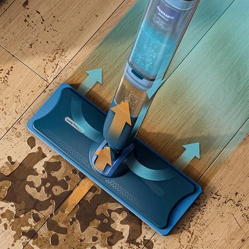 Philips OneUp 5000 Serpillère électrique – 2 sols plus propres², 2 x nettoyage plus rapide, deux réglages d'humidité pour sols durs et délicats, sans fil, avec articulation pivotante à 360° - 4