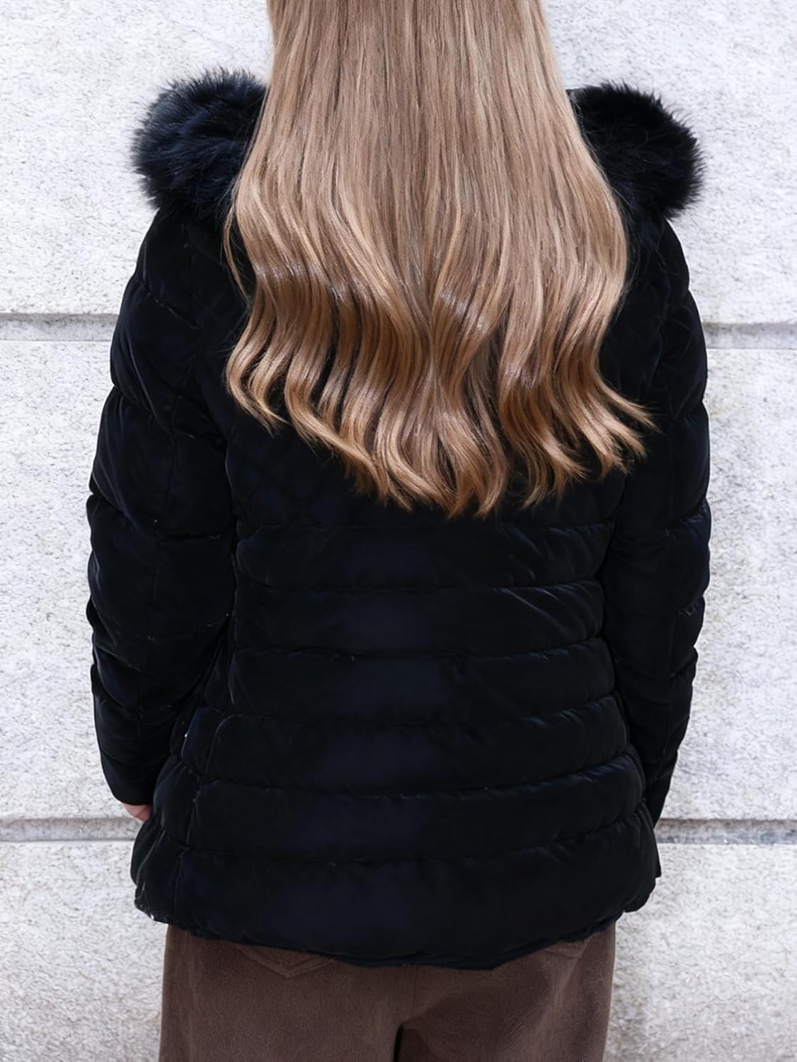 Women Long Puffer Coat Bubble Padded Trench Coat Insulated Winter Reversible Jacket... - Image 4