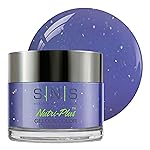 SNS Nail Dip Powder, Gelous Color Dipping Powder - Crystal Blue (Blue/Glitter) - Long-Lasting Dip Nail Color Lasts 14 Days - Low-Odor & No UV Lamp Required - 1oz