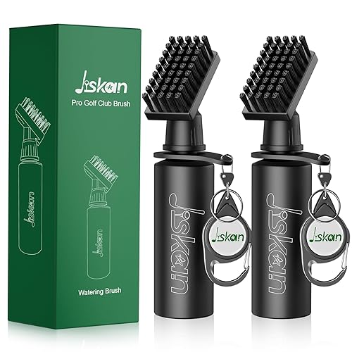 2 Pack Pro Golf Club Cleaner Brush Combo with Squeeze