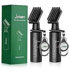 2 Pack Pro Golf Club Cleaner Brush Combo with Squeeze Water Bottle 7.5 Inches Holds 4 Ounces of Water, Essentials Golf Accessories for Men, Best Golf Gifts for Men