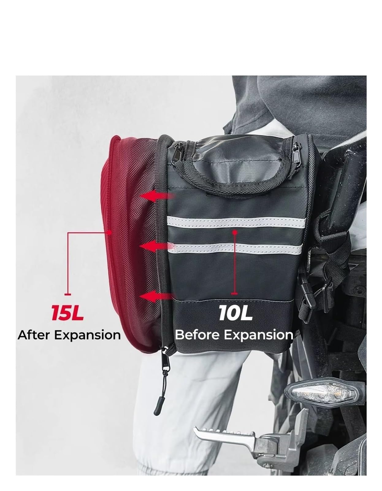 Moto Paraurti Borsa per MSX125 per Grom Sport Eva Moto Borse Laterali Impermeabili Borsa Laterale per Bagagli