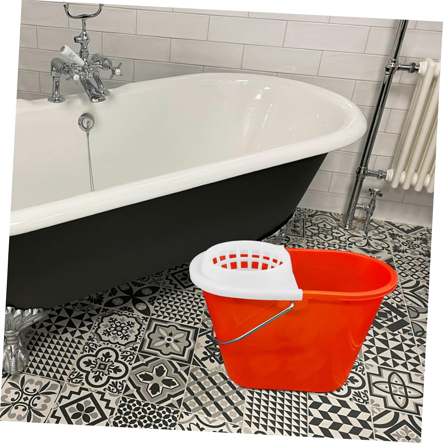 Ergonomic Mop Bucket Drainer Basket Replacement for Pails Mopping Bucket