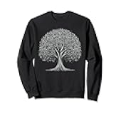 Binary Code Tree Art - Programmer's Nature-Inspired Sweatshirt