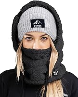 Senllen Windproof Fleece Balaclava Ski Mask - Breathable Thermal Face Mask Neck Warmer for Winter Sports Helmet Hood