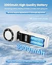 Verilux® Mini Handheld Turbo Fan with Semiconductor Cooling, Rechargeable Portable Mini Fan, Stepless Speed Control, 3000mAh Battery, LED Display & Flashlight for Travel, Outdoor, Beach gallery image