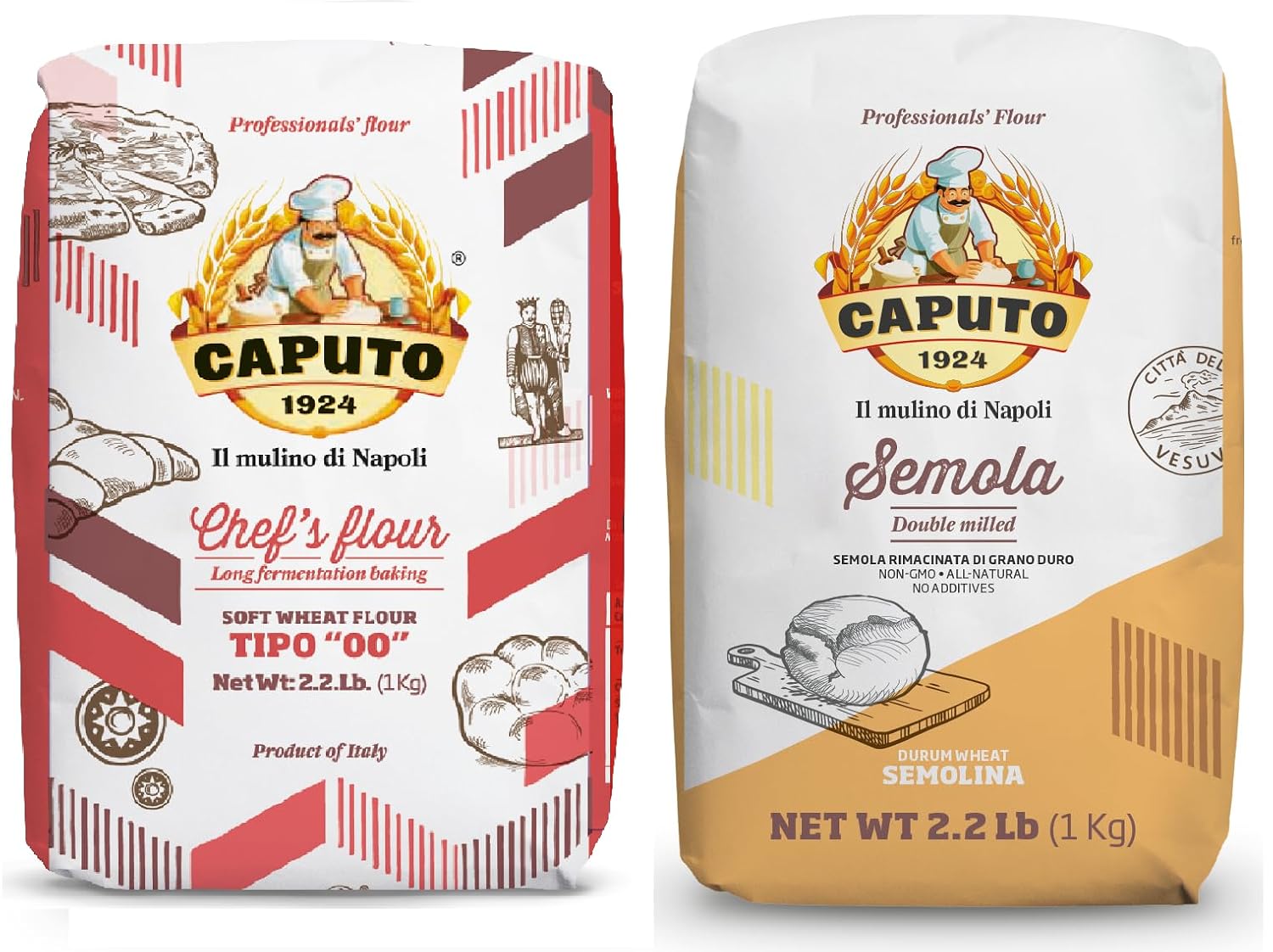 Molino Antimo Caputo Napoli &amp;#39;00&amp;#39; Flour  Semola Flour