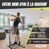 Mobiclinic® Fitness, Power Tower Dip Station, MultiFit, Adjustable Height and Backrest, Multi gym, Heavy Duty, Multi-functional Tower, Home Gym, Pull-up bar, Abdominal Exercise - 5