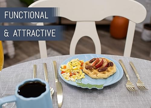 Miniatura 4 de Nat & Jules - Platos de comedor pequeños de cerámica con forma de calabaza de 8 x 8 pulgadas perfectos para Acción de Gracias, Halloween y