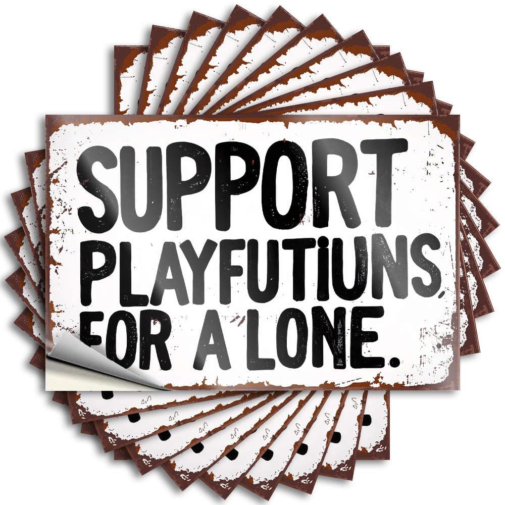 Support Playfutiuns, for A Lone. Love Tattoo | Outside Decor for Porch Waterproof Vinyl Cover Motorcross Removable Decal Peel Stick(8X12CM)