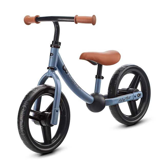 Kinderkraft, 2WAY Next Bicicleta sin Pedales, Bicicleta Infantil, Bici Bebe, Cuadro Bajo, Regulable, Sillín Blando, A Partir de 2 años hasta 35 kg, Azul
