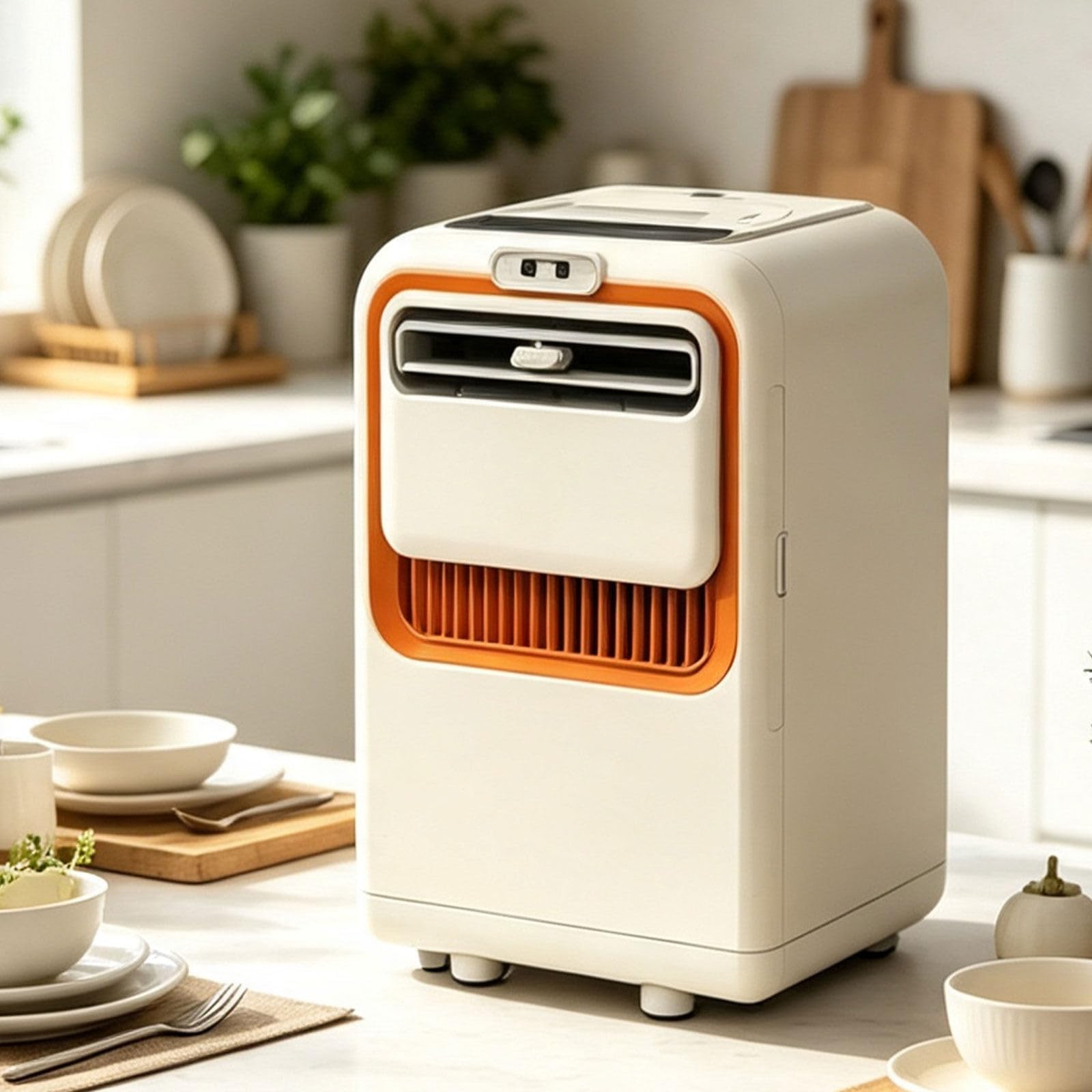 WACLMOTAKE Caravan Air Conditioning Portable Cooling Unit with Compressor Cooling, Touch Control & Dehumidification Mode Suitable for Campervan Vehicles Offices Pet Areas