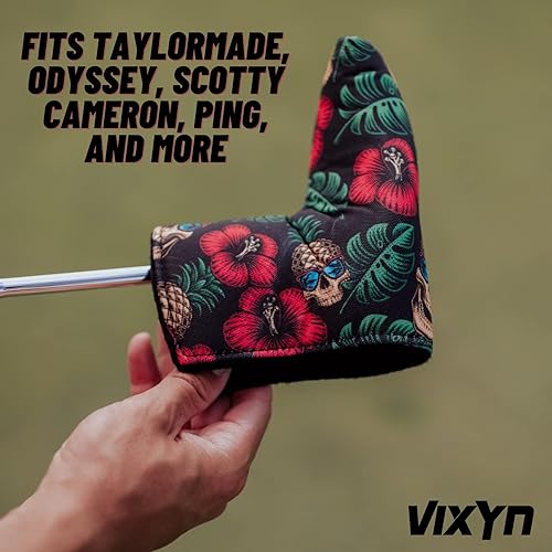 Miniatura 9 de Cubierta para putter Blade  Funda para putter de golf de alta calidad  Cubiertas de cabeza de putter forradas de vellón  Fundas protectoras para