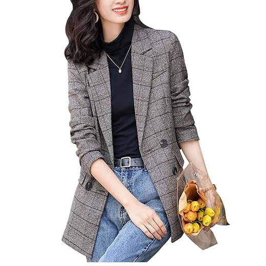 Women's Tailored Double-Button Blazer