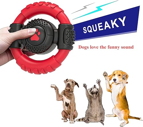 Miniatura 5 de JOYSELEC Squeaky Dog Chew Toys juguetes para perros para masticadores agresivos cepillo de dientes de perro juguete para la limpieza de dientes