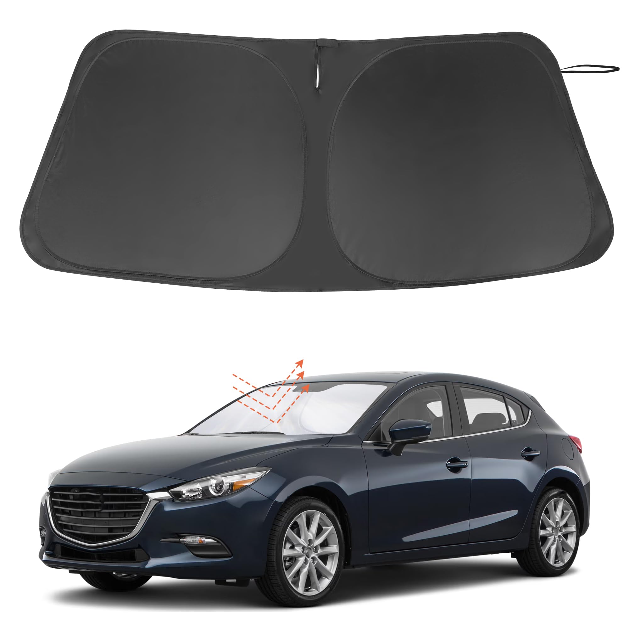 Windshield Sun Shade for 2014-2017 2018 Mazda 3 Accessories