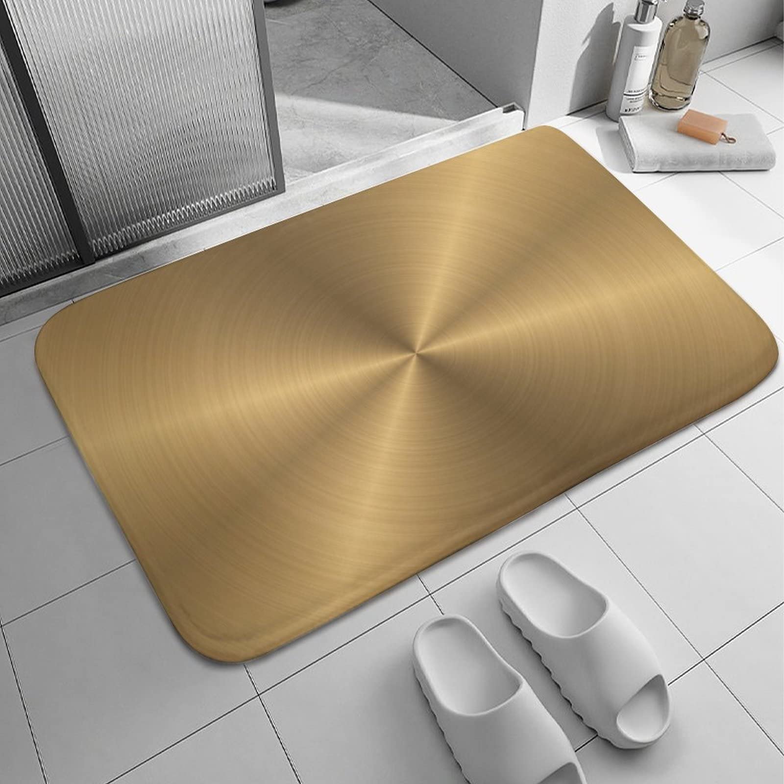 Amazon.com: Luxury Elegant Bath Rug Soft Absorbent Bathroom Mats