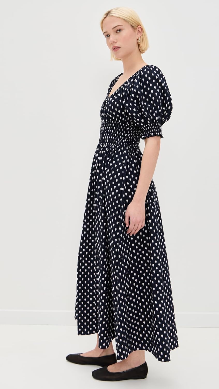 Madewell Women's Shibori Puff Sleeve Midi Dress - Image 3